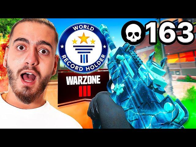 163 KILLS NOUVEAU WORLD RECORD GAMEPLAY SUR WARZONE 3 !!