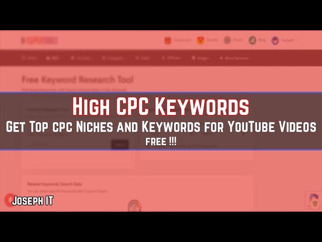 How to know High CPC keywords for YouTube videos  - Top High CPC Keywords for Free