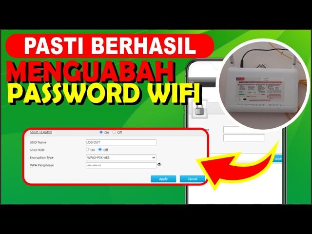 Cara Mengganti Password WIFI Indihome | Ganti Password WIFI Dari HP