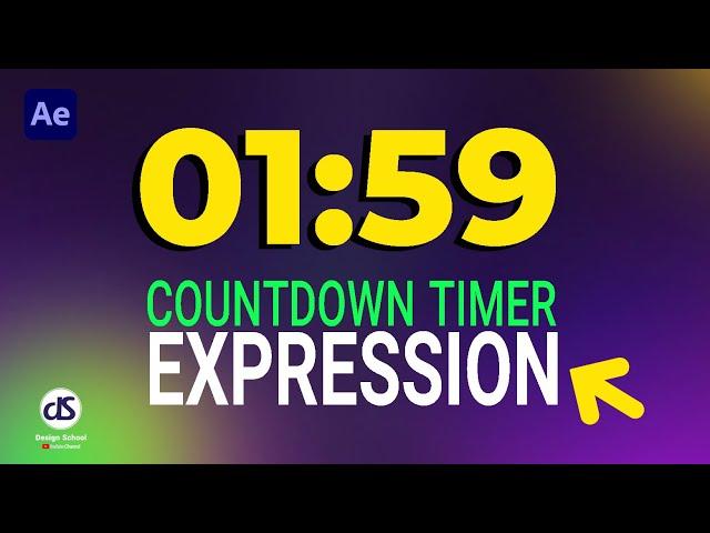 After Effects tutorial for advanced : Essential Countdown Timer Expression