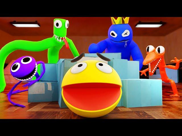 Pacman and the Roblox Rainbow friends