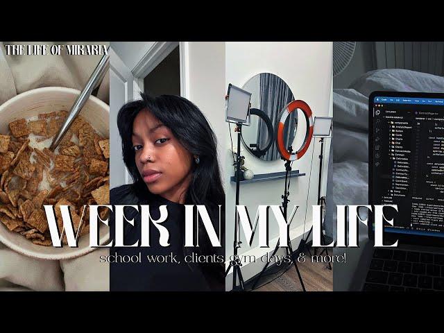 A REALISTIC WEEK IN MY LIFE!? | last days as a student, clients, gym, driving, assignments, & more!