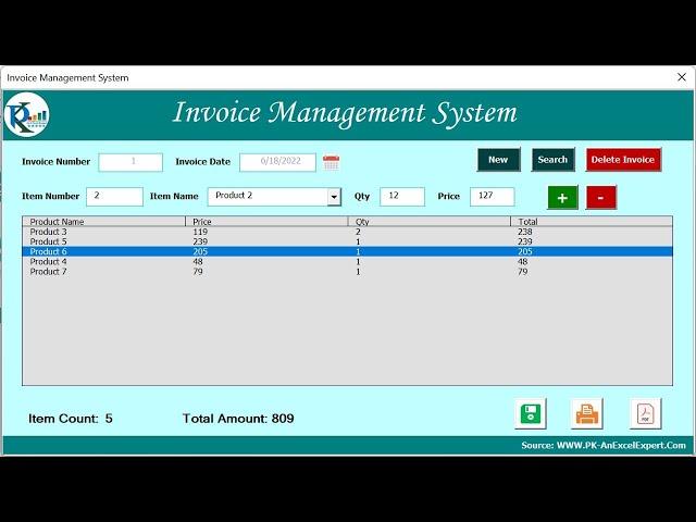 Invoice Management System V1.0 | Step by Step tutorial