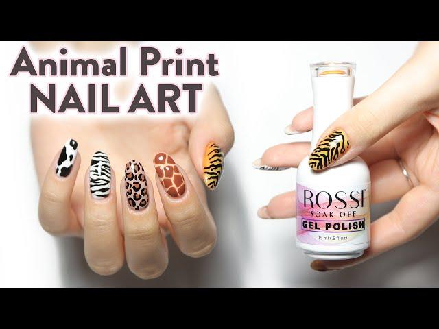 Easy Animal Print Nail Art using Gel Polish | Step-by-Step Tutorial