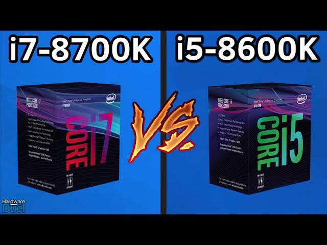 i7 8700K vs i5 8600K - Full Performance Comparison