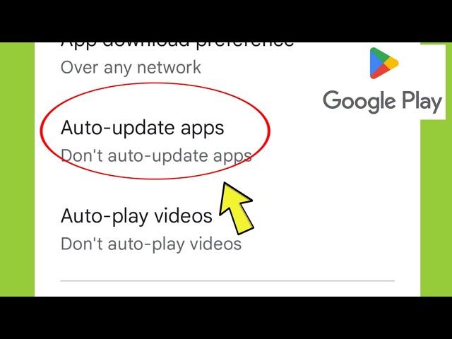 Google Playstore | Auto-update apps settings