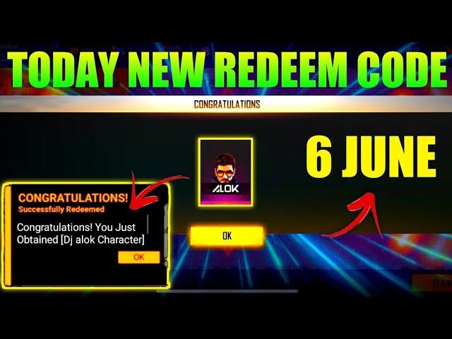 Free Fire 6 June New Redeem Code And OB 28 Update News