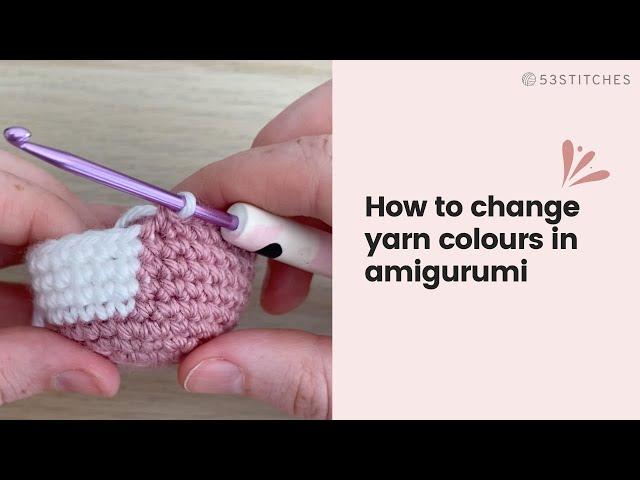 How to change colours in crochet in the round