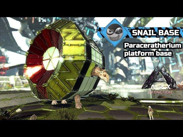 ARK: Survival Evolved - Paracer Platform Build - Snail Shell Base (No Mods)