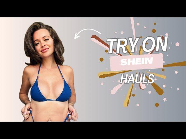 BLUE MICRO BIKINI TRY ON HAUL WITH MEGAN