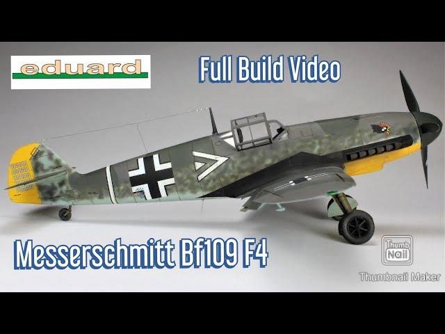 Eduard 1/48 Messerschmitt Bf109 F4, Aircraft Model Kit Full Build