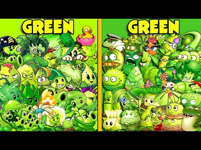 Team GREEN China vs GREEN International - Who Will Win? - PvZ 2 Team Plant vs Team Plant