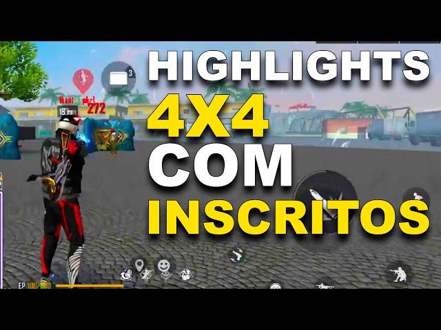 MELHORES MOMENTOS 4X4 E 6X6 COM INSCRITOS - HIGHLIGHTS FREE FIRE