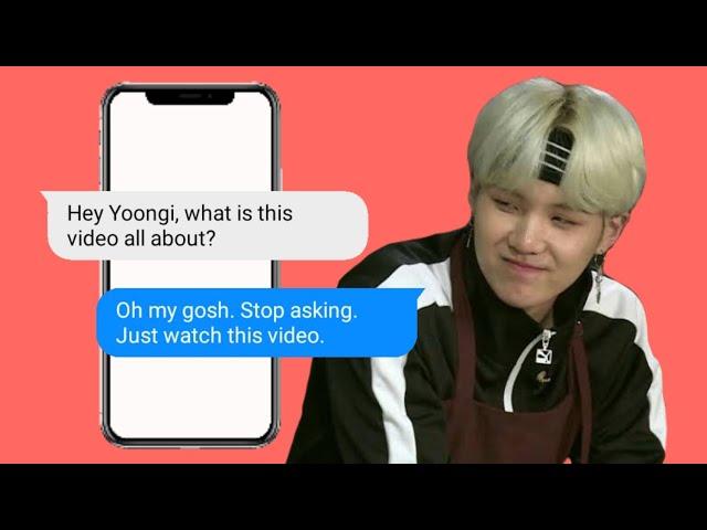 bts texts - yoongi is the new siri