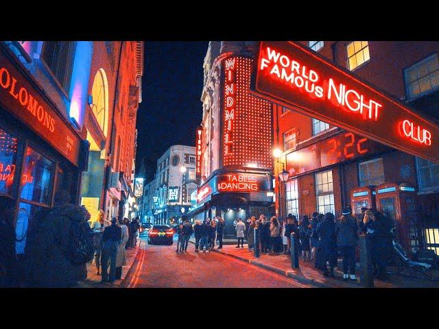 What it’s REALLY like in London’s West End: A Soho Nightlife Walk | 4K