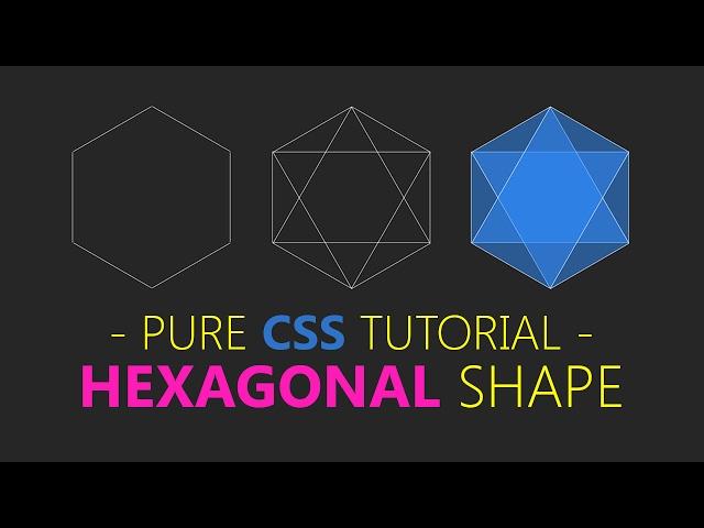 Create Hexagon Using Css - html css tutorial