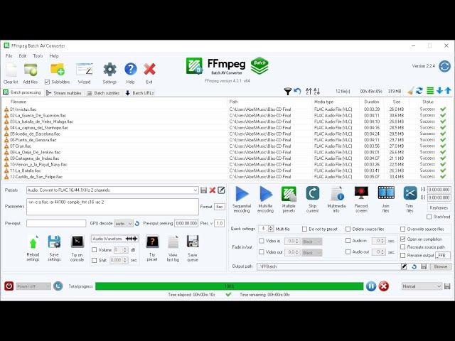 FFmpeg Batch AV Converter - Quick overview