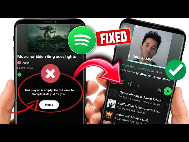 Spotify Playlist Empty error! Fix with simple steps. Some reasons why it's empty!