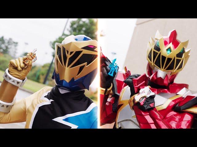 Red and Gold Rangers Working Together  Dino Fury Season 2  Power Rangers Kids  Action for Kids