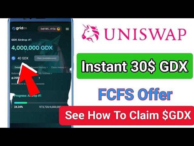 Instant 30 $GDX Claim | Uniswap New Airdrop | Gridex Airdrop | FCFS BASED | Biggest Airdrop