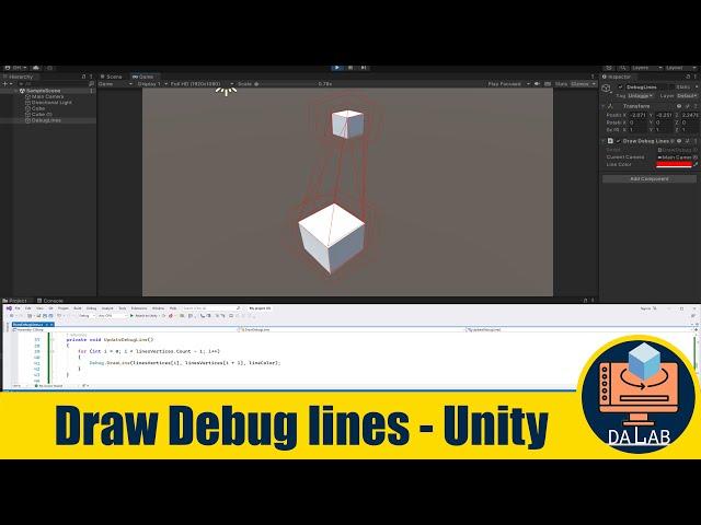 How to Draw Debug Lines in unity