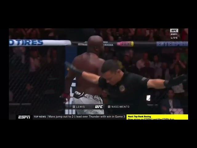 Derrick Lewis vs Rodrigo Nascimento knock out #mma