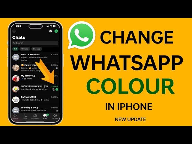 WhatsApp Green Colour Change | How to Change WhatsApp Colour in iPhone NEW UPDATE