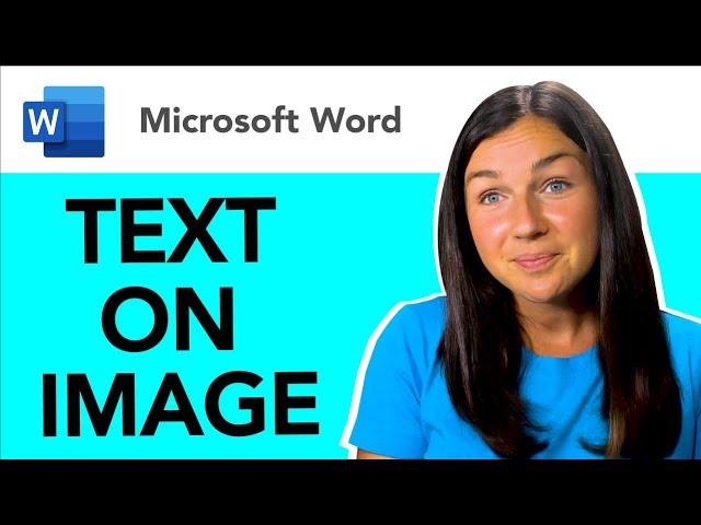 Microsoft Word: How to Put Text Box Over a Picture or Image - Add Words on a Picture