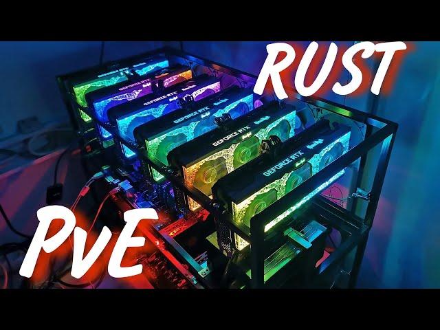 RUST PVE #19 МАЙНИНГ ФЕРМА И РЕЙДЫ СРЕДНИХ БАЗ