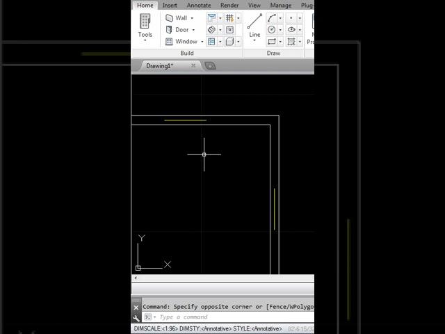 Create Window in AutoCAD - YQ ARCH PLUGIN