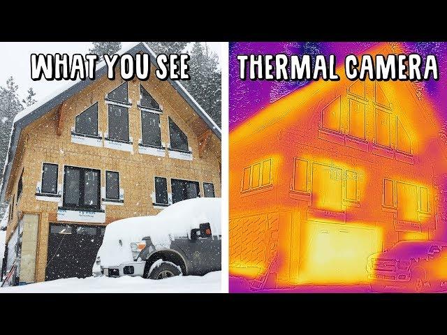 Testing Efficiency of Timber Frame, SIP House with Thermal Camera