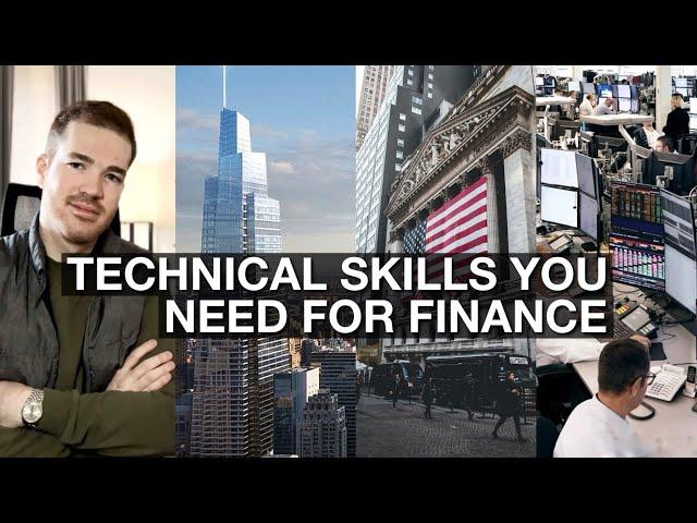 Technical skills you need to succeed in finance!