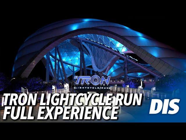 TRON Lightcycle / Run Full Experience Queue, Preshow & POV