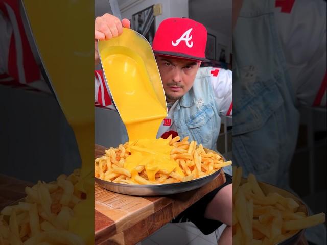 How to eat street food CHEESE FRIES properly?️| CHEFKOUDY