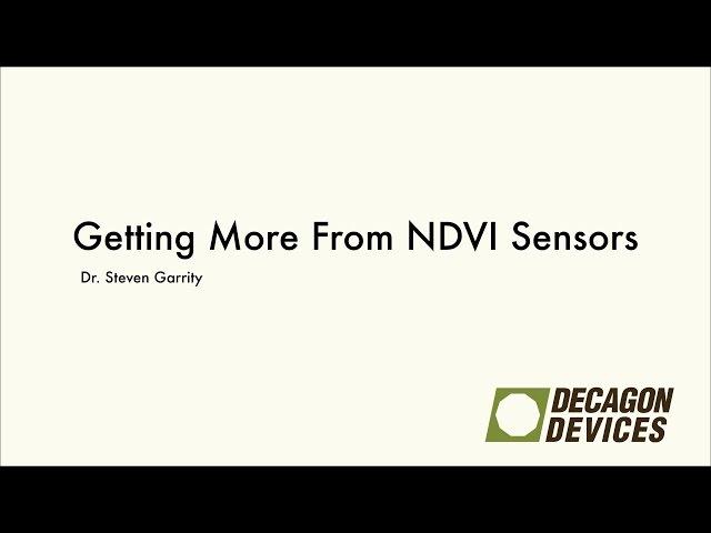 Getting More from NDVI Sensors