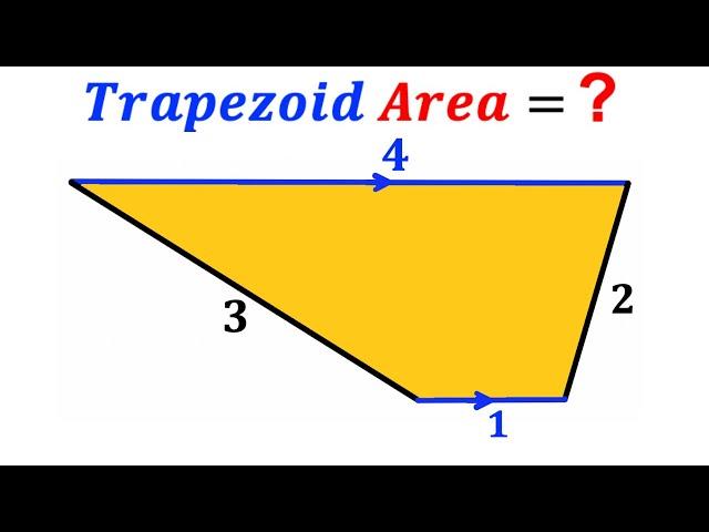 Can you calculate area of the Trapezoid? | (Triangles) | #math #maths | #geometry