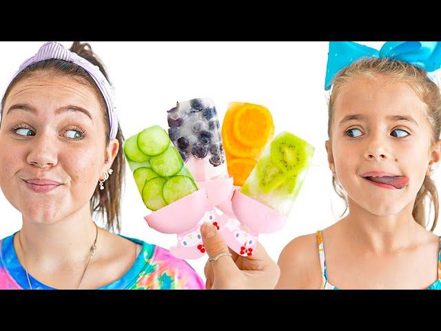 Ruby and Bonnie Play Healthy Fruit Ice Cream