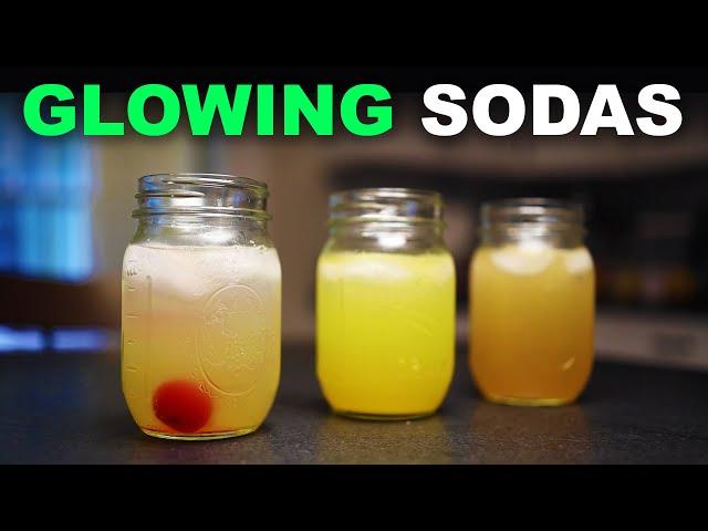 Homemade citrus sodas that 'glow'