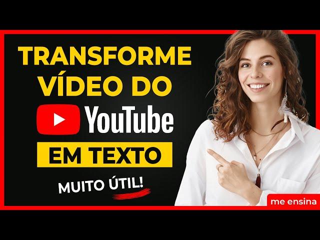 Como Transcrever Vídeo do YouTube em Texto [Grátis]