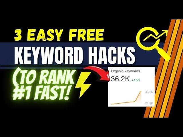  I Found 3 FREE Ways to Rank for 36K Keywords!