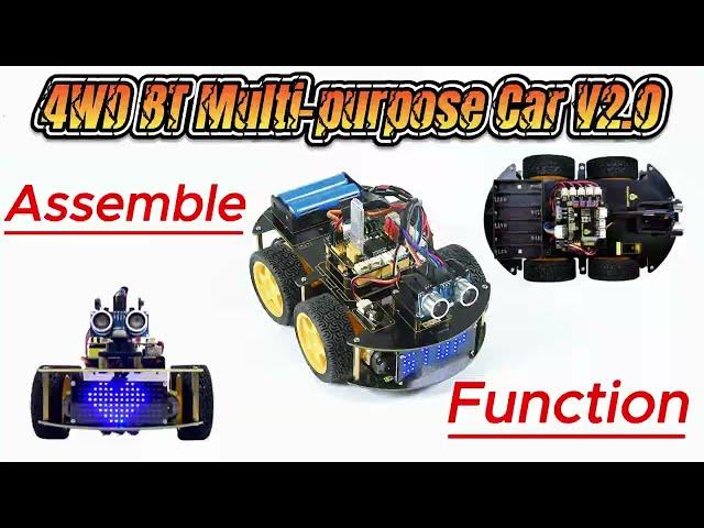 KS0470 4WD BT Robot Car V2.0 Kit for Arduino（Building the Perfect Robot）@KEYESTUDIO_OFFICAL