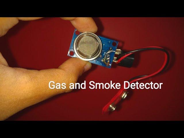 Simple gas and smoke detector under 250rupees. (Without Arduino)