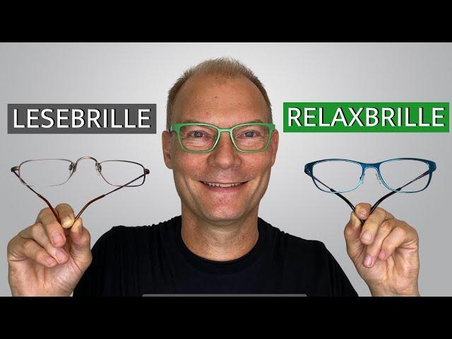 Lesebrille vs. RELAXBRILLE®  Was ist besser?