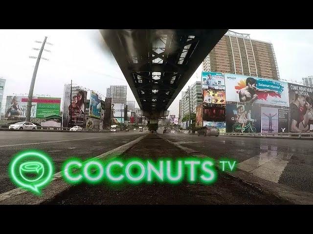 Manny Pacquiao Fight Leaves Metro Manila Streets Empty | Drone Video| Coconuts TV