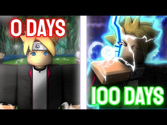 I Spent 100 Days as Boruto Uzumaki in Shindo Life.. - Roblox