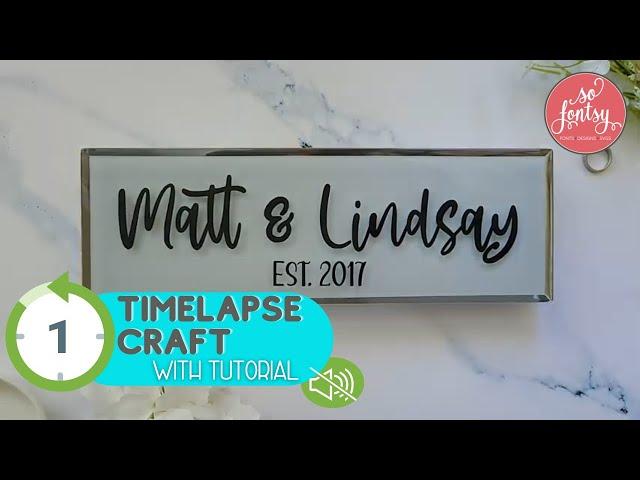 Personalized Vinyl Subway Tile Sign (Time lapse with Tutorial)