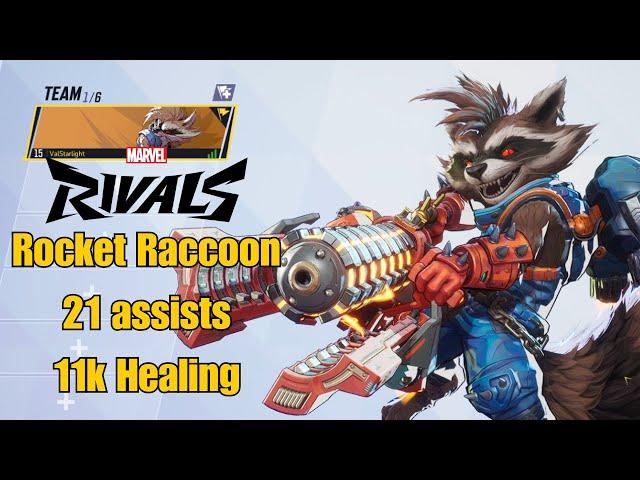 Rocket Raccoon Gameplay | Marvel Rivals | Closed Alpha Test