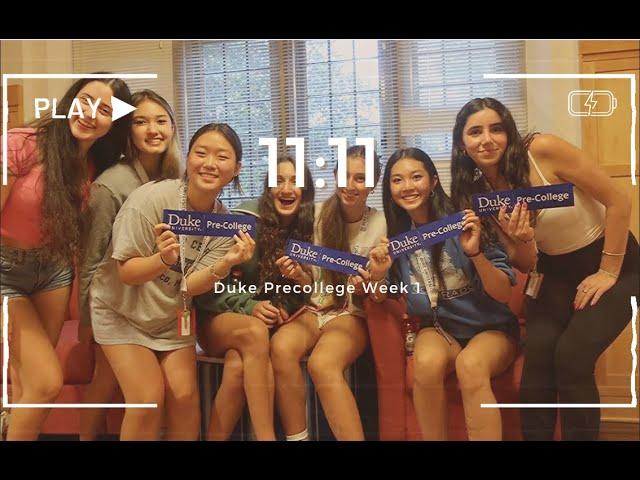 our first week @ duke precollege