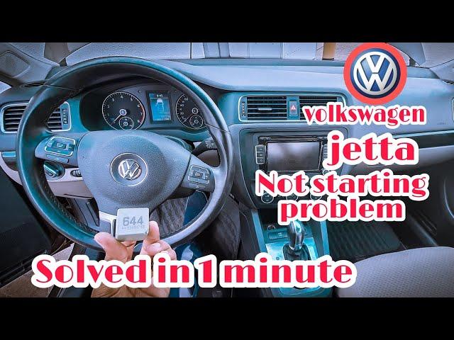 volkswagen jetta car not start !Easy solution.