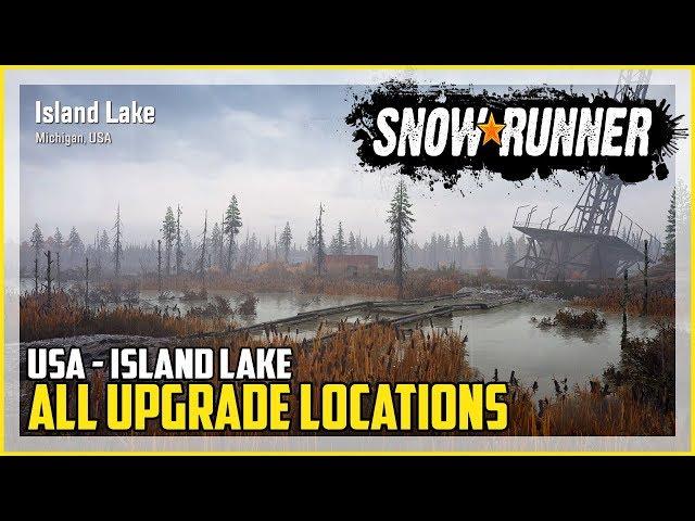 SnowRunner All Upgrade Locations Island Lake Michigan